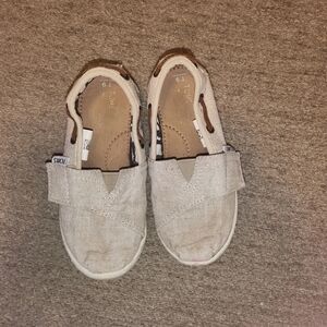 TOMS Kids' Cream Slip-On Shoes